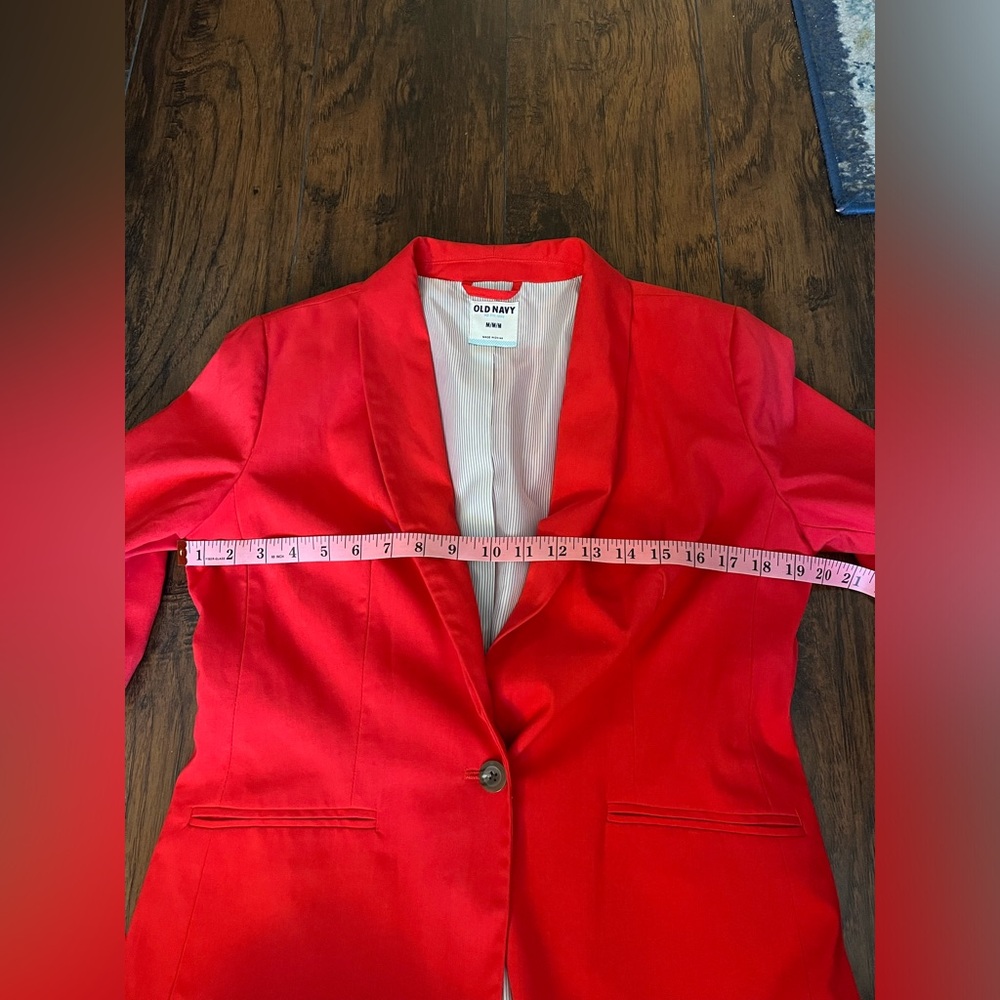 Old Navy Red Blazer Size Medium - Picture 4 of 9